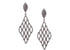 Pave Diamond Textile Drop Earrings, (DER-010)